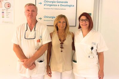 Da sinistra il Dottor Nicola Cautero, la Professoressa Roberta Gelmini e la Dottoressa Lorena Sorrentino