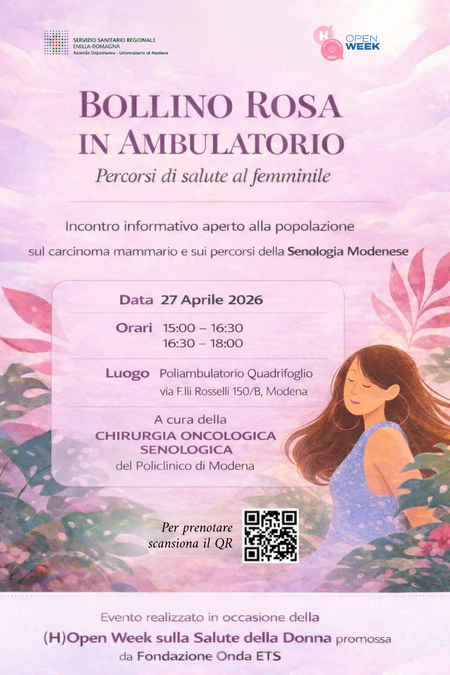 Locandina Bollino Rosa in Ambulatorio