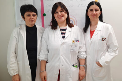 Da sinistra Simona Guerzoni, Flavia Lo Castro, Daria Brovia