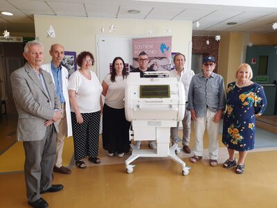 La consegna della donazione