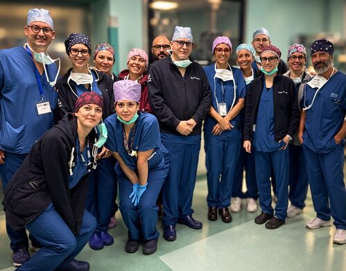 Il gruppo della Otorinolaringoiatria del Policlinico