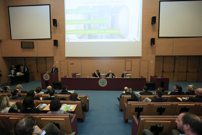 Un momento della conferenza stampa