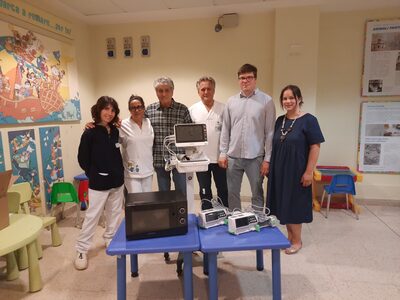 La consegna della donazione