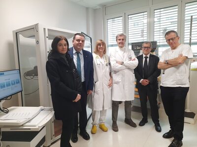 La consegna della donazione